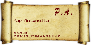 Pap Antonella névjegykártya